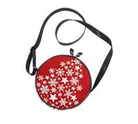Borsa a tracolla piccola rossa Merry Christmas per donna alla moda con tracolla regolabile piccole borse a tracolla Walk the dog borsa messenger in tela