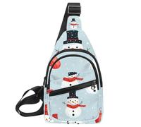 Borsa a tracolla piccola zaino per donne e uomini, con scritta "Merry Christmas" e pupazzo di neve, zaino a tracolla per viaggi, sport, escursionismo, Multicolore 16, 11.8x7x1.5in/30x18x4cm