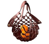Borsa a tracolla pieghevole in pelle fatta a mano, 2 in 1, cuscino pieghevole e borsa per la spesa, borsa a tracolla pieghevole e alla moda per donne, Stile C, regular