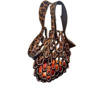 Borsa a tracolla pieghevole in pelle fatta a mano, 2 in 1, cuscino pieghevole e borsa per la spesa, borsa a tracolla pieghevole e alla moda per donne, Stile B, regular