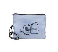 Borsa a tracolla pieghevole (può essere riposto nello scomparto interno per risparmiare spazio) con moschettone per un fissaggio rapido - BAG PACK - ampio scomparto principale con cerniera