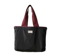 Borsa a tracolla pieghevole riutilizzabile della borsa della spesa di grande capacità per tutti i giorni, Nero, M, Bohemian