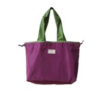 Borsa a tracolla pieghevole riutilizzabile della borsa della spesa di grande capacità per tutti i giorni, Viola, M, Bohemian