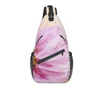 Borsa a tracolla Pink Cosmos Flower Pittura a olio Escursionismo Daypack Zaino a tracolla a tracolla Zaino da viaggio per uomo Donna