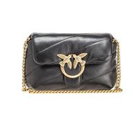 Borsa a tracolla pinko love baby puff - pelle nero - uni