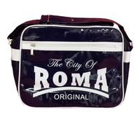Borsa a tracolla plastificata The City of Roma blu 02942