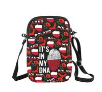 Borsa a tracolla polacca It's in my DNA Poland Borsa a tracolla polacca regalo a tema polacco souvenir da viaggio, Dna Polonia B Regno Unito