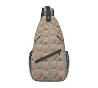 Borsa a tracolla Porta Noodle Ramen Zaino a tracolla Borsa a tracolla Zaini casual per donna Uomo Ciclismo Escursionismo Viaggi