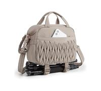 Borsa a tracolla portatile compatta per fotografi, con supporto per treppiede e copertura antipioggia, custodia impermeabile compatibile con fotocamere Sony Canon Nikon, marrone, Marrone, L, Casual