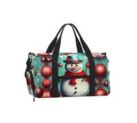Borsa a tracolla portatile per sport, borsa da viaggio con stampa a girasole, perfetta per palestra, campeggio, viaggi di lavoro, Buon Natale, One Size