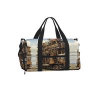 Borsa a tracolla portatile per sport, borsa da viaggio con stampa arcobaleno di frutta, perfetta per palestra, campeggio, viaggi di lavoro, Trasporti diversificati, One Size