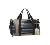 Borsa a tracolla portatile per sport, borsa da viaggio con stampa cinematografica e popcorn, perfetta per palestra, campeggio, viaggi di lavoro, Cinema Film Clapboard e Popcorn, One Size