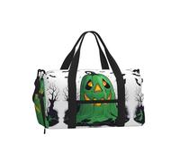 Borsa a tracolla portatile per sport, borsa da viaggio con stampa di stelle marine, conchiglie, spiaggia, perfetta per palestra, campeggio, viaggi di lavoro, Zucca di Halloween dell'orrore del