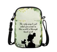 Borsa a tracolla principessa La rana cartone animato amante del film regalo principessa fan portafoglio borsa a tema principessa regalo per le donne, Attraverso il duro lavoro Cb1, large