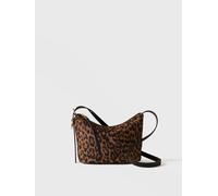 Borsa a tracolla Prive Small in tessuto stampa Op e animalier Borbonese