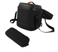 Borsa a tracolla protettiva per altoparlante, portatile, per JBL Partybox Encore 2/1, borsa organizer con tracolla e mini borsa per microfono, Nero
