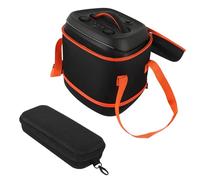 Borsa a tracolla protettiva per altoparlante, portatile, per JBL Partybox Encore 2/1, borsa organizer con tracolla e mini borsa per microfono, Arancione