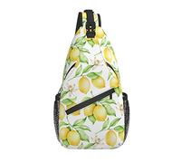 Borsa a tracolla ramo limone frutta foglia estate escursionismo zainetto zaino a tracolla zaino da viaggio per uomo donna