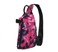Borsa a tracolla Red Tie Dye Crossbody Backpack for Men Boys,
