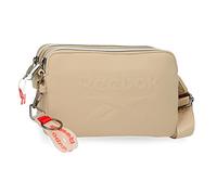Borsa a tracolla Reebok Noah Flat Beige 19x13x3 cm Poliestere