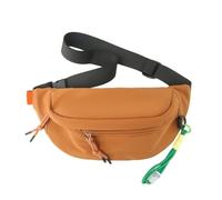 Borsa a tracolla regolabile in nylon di grande capacità con cintura toracica sportiva casual per corsa all'aperto, Cammello Cl, M, occidentale