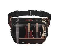 Borsa a tracolla regolabile per chitarra e basso, strumenti musicali, grande, da viaggio, unisex