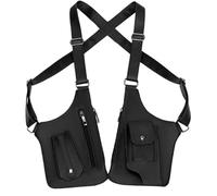 Borsa a tracolla regolabile sotto le ascelle per uomo, borsa antifurto in pelle PU impermeabile per uomini e donne, imbracatura antifurto a doppia spalla, borse nascoste sotto le ascelle per viaggi