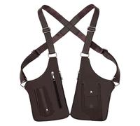 Borsa a tracolla regolabile sotto le braccia - molte tasche, antifurto, impermeabile, doppia borsa a tracolla | pacchetto petto stile gilet | per papà amico donna telefono cellulare chiave