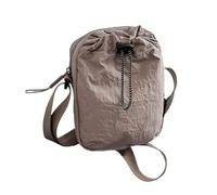 Borsa a tracolla resistente all ' acqua con tracolla regolabile e tasca per bottiglia a tenuta stagna per viaggi, palestra, escursionismo, tracolla in nylon, con coulisse, bottiglia d ' acqua leggera