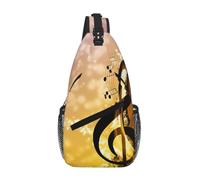 Borsa a tracolla resistente all'acqua per pianoforte, violino e note musicali
