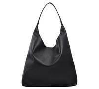 Borsa a tracolla retrò capacità in pelle PURA CASA CASUADA CASA COMPLETAMENTE BASSO DELLA SULLA SULLA SAGGIO CON CHIUSA HASP BASSO CROVE CROVE for DONNE E RAGAZZE (NERA)