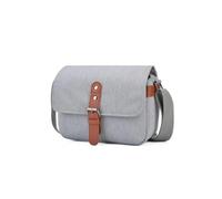 Borsa a tracolla retrò impermeabile antifurto, elegante, borsa a tracolla per fotocamera DSLR con tracolla per fotocamera mirrorless Nikon Zf con obiettivo NIKKOR Z 40 mm f/2 SE, Grigio,