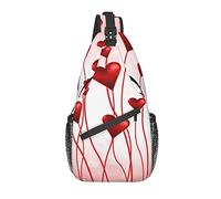Borsa a tracolla rosa San Valentino cuore amore escursionismo zainetto zaino a tracolla zaino da viaggio per uomo donna