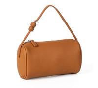 Borsa a tracolla rotonda creativa in pelle PU borsa a tracolla progettata per comodità e leggerezza quotidiana borsa da donna, Marrone, One Size
