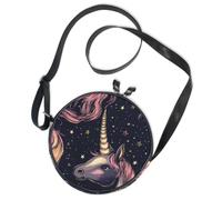 Borsa a tracolla rotonda in tela Messenger Purse Cosmic Starry