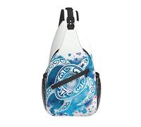 Borsa a tracolla Sea Turtle Blue Escursionismo Daypack Zaino a tracolla a tracolla Zaino da viaggio per uomo Donna