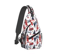 Borsa a tracolla semplice con stampa artistica di strada, per uomini e donne, borsa a tracolla, zaino da viaggio, escursionismo