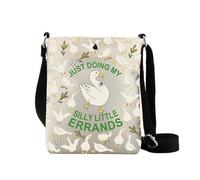 Borsa a tracolla Silly Goose con scritta "Just Doing My Silly Lilly Errands", Il mio stupido Cb2, large