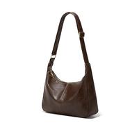 Borsa a tracolla singola da donna, stile retrò senza tempo, tracolla regolabile per varie occasioni, dal lavoro alle feste, eventi, Marrone, 12.59*4.72*10.23 in