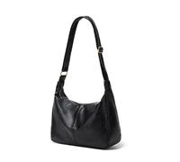 Borsa a tracolla singola da donna, stile retrò senza tempo, tracolla regolabile per varie occasioni, dal lavoro alle feste, eventi, Nero , 12.59*4.72*10.23 in