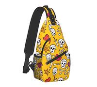 Borsa a Tracolla Skulls And Hearts Bones Zaino a Tracolla per Uomo Ragazzi,