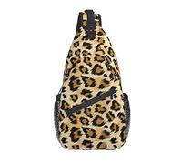 Borsa a tracolla Sling Zaino a tracolla per uomo Donna Leopardo alla moda Zaino da escursionismo unisex Piccolo Zainetto da escursionismo durevole per lo sport Casual Camminata Bicicletta Viaggi Cicli