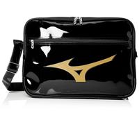 Borsa a tracolla smaltata Mizuno JAPAN calcio pallavolo baseball 33JSB212 nera G