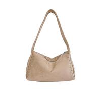 Borsa a tracolla solida Rivet Stí· Faux Suede Donna Retro Ascelle Borsa | Borsa a tracolla vintage con tracolla regolabile 27 x 15 x 9 cm robusta cerniera tote uso quotidiano casual