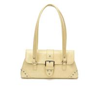 Borsa a tracolla sotto le ascelle con borchie a pois in pelle PU da donna | Borsa di grande capacità in stile retrò per gli appuntamenti di shopping, gli spostamenti e gli abiti del fine settimana