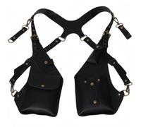 Borsa A Tracolla Sotto Le Ascelle Multiuso Borsa a tracolla punk retrò disponibile in due colori(Black)