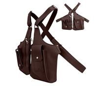 Borsa a tracolla sotto le braccia per - Portafoglio alla regolabile, borsa a tracolla dal design compatto | Accessorio sicuro c0ossbody | Viaggi Lavoro Passaporto Scuola Argento Running R, Caffè