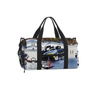 Borsa a tracolla sportiva con stampa bandiera del Perù - Grande borsa riutilizzabile da viaggio per le vacanze da donna, Motoslitta avanzata, One Size