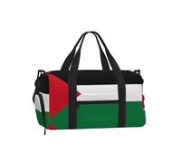 Borsa a tracolla sportiva con stampa bandiera dell'Ucraina - Grande borsa riutilizzabile da viaggio per le vacanze da donna, Bandiera dello Stato di Palestina, taglia unica