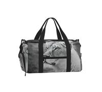 Borsa a tracolla sportiva con stampa mucca bianca e nera, perfetta per viaggi, campeggio e attività all'aperto, Leonessa Con Occhi Blu Verde, One Size